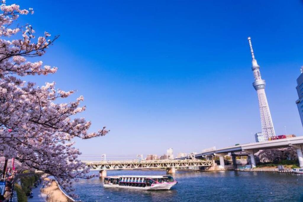 *301 Oshiage Sta 3Mins Walk! Wi-Fi Elevator Lägenhet Tokyo prefektur Exteriör bild